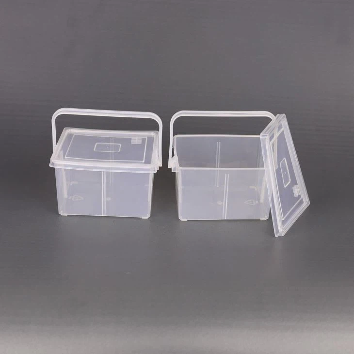 1.0L Square Clear Plastic Bucket